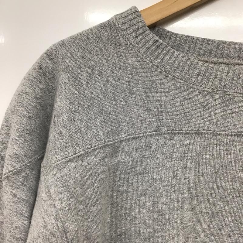 チャンピオン Champion カットソー 長袖 長袖カットソー 無地カットソー クルーネック M 無地 灰 / グレー /  メンズ USED 古着 中古 10141644