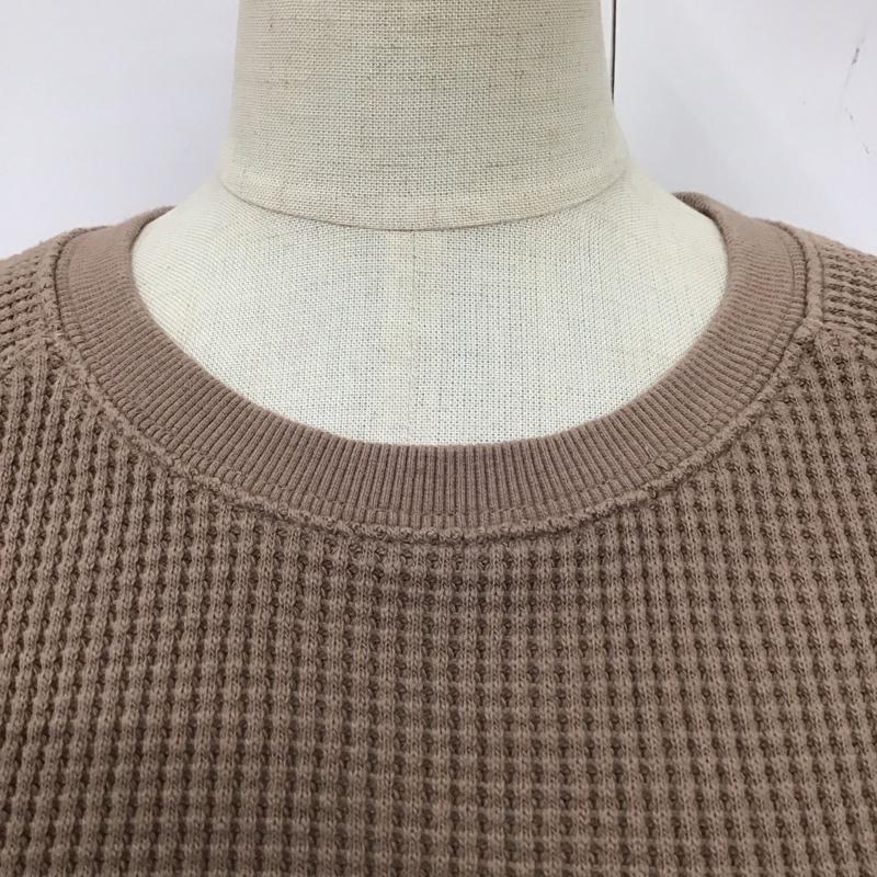 ローリーズファーム LOWRYS FARM ワンピース ロングスカート LF719002AD ワッフル 長袖 FREE 無地 茶 / ブラウン /  レディース USED 古着 中古 10116929