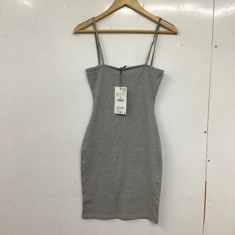 ザラ ZARA キャミソール キャミソール キャミソール ノースリーブカットソー M 無地 灰 / グレー /  レディース USED 古着 中古 10135015