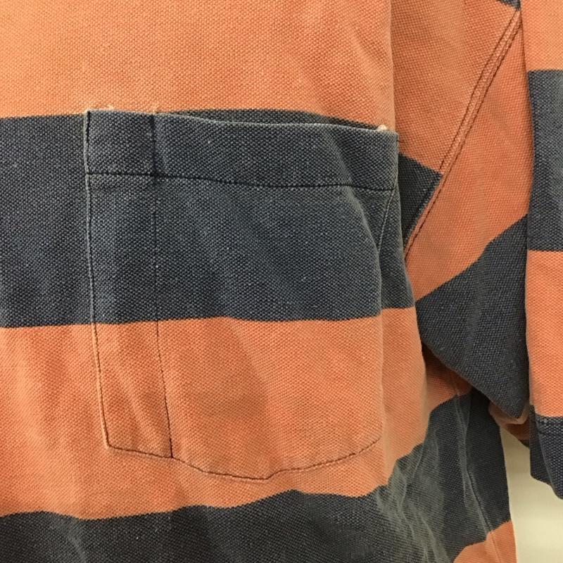 ギャップ GAP Tシャツ 半袖 90年代 胸ポケット L ボーダー柄 桃 / ピンク / X 紺 / ネイビー /  メンズ USED 古着 中古 10112664