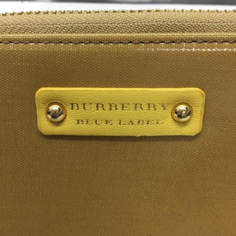 バーバリーブルーレーベル BURBERRY BLUE LABEL ファッション小物 ファッション小物 ラウンドファスナー 小物入れ カード入れ ロゴ、文字 マスタード / マスタード /  レディース USED 古着 中古 10117648