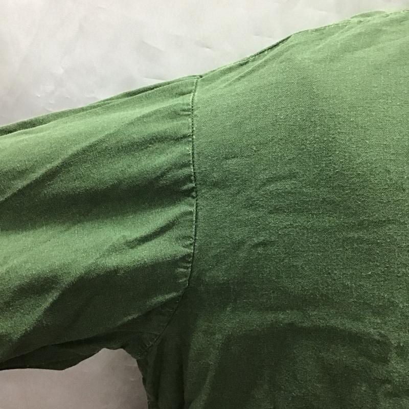 古着 USED シャツ、ブラウス 長袖 ミリタリー 無地 カーキ / カーキ /  メンズ USED 古着 中古 10122024