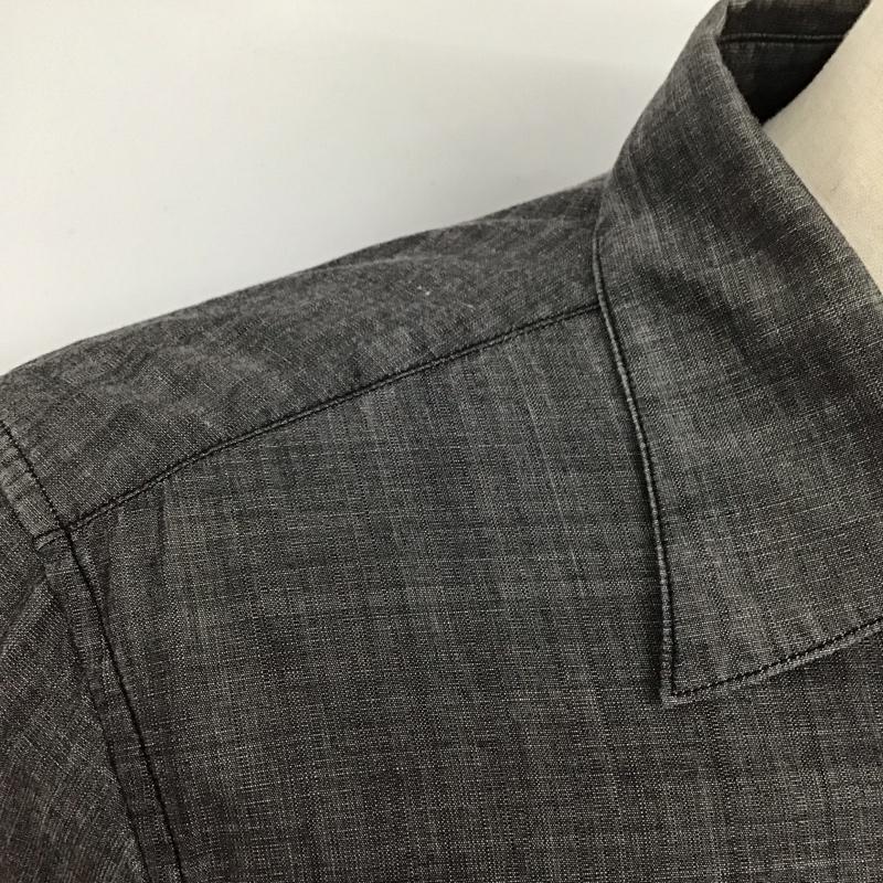 バデル VADEL シャツ、ブラウス 長袖 長袖シャツ 無地シャツ カラーシャツ 46 無地 灰 / グレー /  メンズ USED 古着 中古 10125309