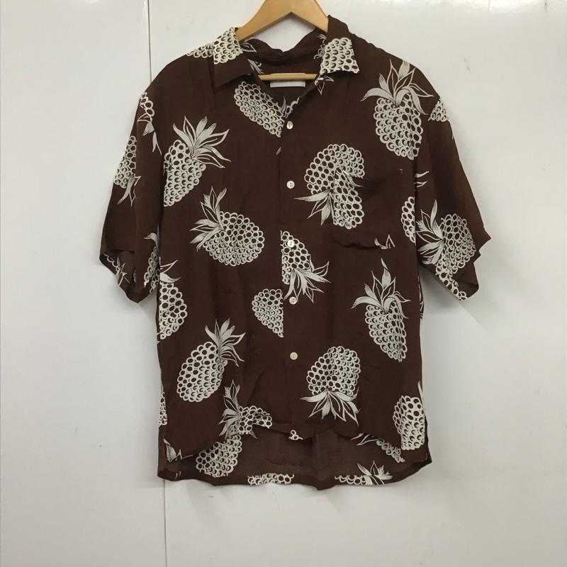 マーカ marka シャツ、ブラウス 半袖 半袖シャツ プリントシャツ カラーシャツ アロハシャツ 1 プリント 茶 / ブラウン /  メンズ USED 古着 中古 10132417