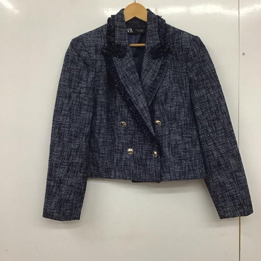 ザラ ZARA ジャケット、上着 ジャケット、ブレザー M  紺 / ネイビー /  レディース USED 古着 中古 10140016