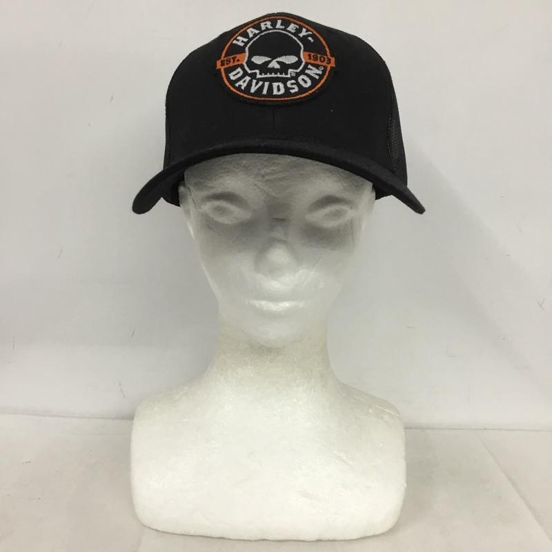 ハーレーダビッドソン Harley-Davidson 帽子 キャップ BR-C50290105 SHINJUKU メッシュキャップ ロゴ、文字 黒 / ブラック /  メンズ USED 古着 中古 10137889