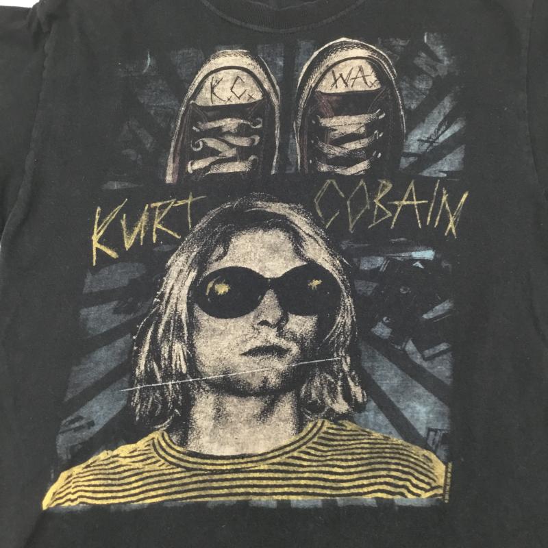 ＵＳフルギ US古着 Tシャツ 半袖 Kurt Cobain S プリント 黒 / ブラック /  メンズ USED 古着 中古 10139431