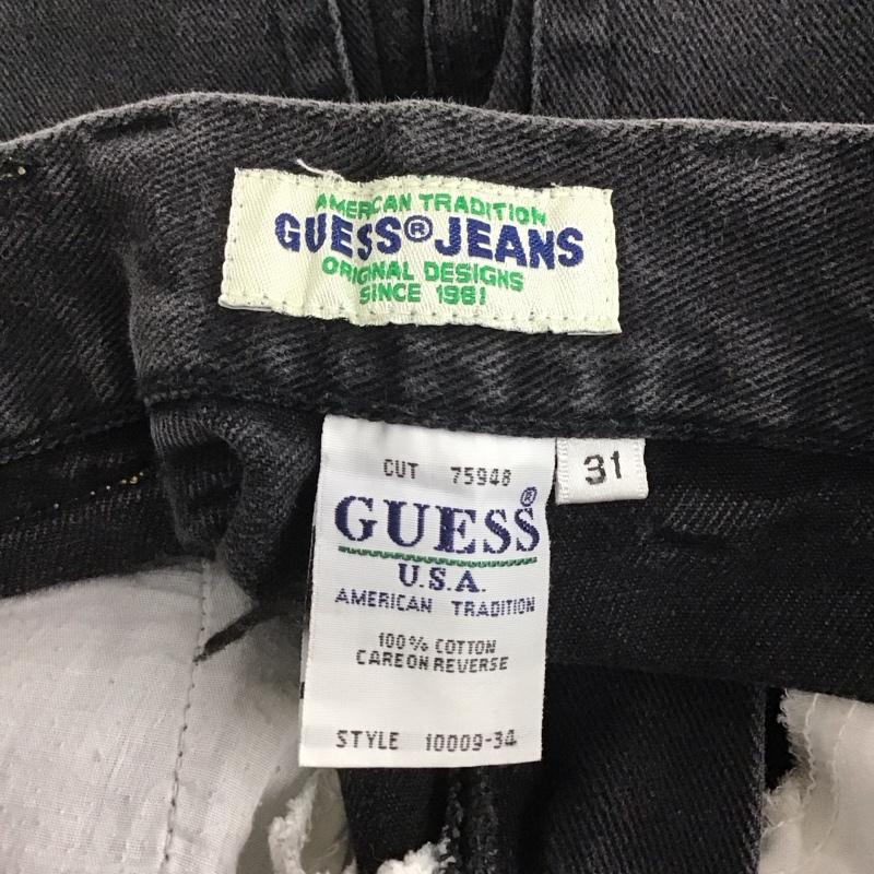 ゲス Guess パンツ ショートパンツ ショートパンツ ハーフパンツ カジュアルパンツ 31インチ ロゴ、文字 ダークグレー / ダークグレー /  メンズ USED 古着 中古 10147004
