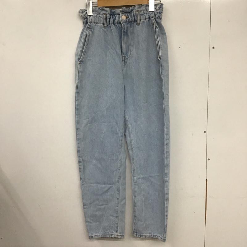 ザラ ZARA パンツ デニム、ジーンズ 34 無地 水色 / ライトブルー /  レディース USED 古着 中古 10139965