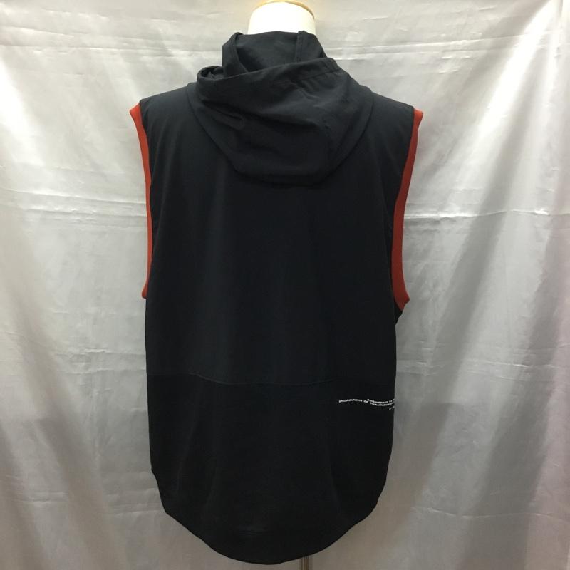 ナイキ NIKE パーカー 半袖 DM6663-010 ノースリーブパーカー DRY-FIT XXL ワンポイント 黒 / ブラック /  メンズ USED 古着 中古 10115688