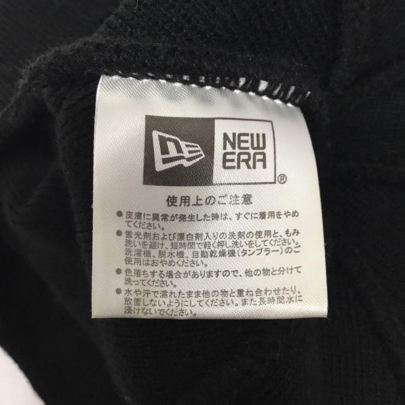 ニューエラ NEW ERA 帽子 ニット帽 ビーニー ワンポイント 黒 / ブラック /  メンズ USED 古着 中古 10107895