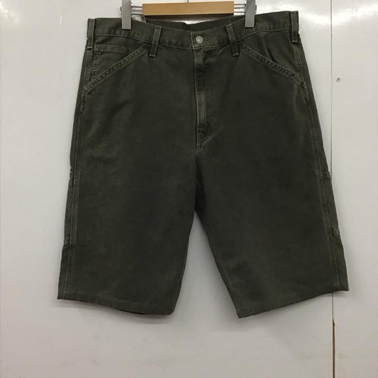 リーバイス Levi s パンツ ショートパンツ ハーフパンツ ショートパンツ デニムパンツ 36インチ 無地 カーキ / カーキ /  メンズ USED 古着 中古 10149287