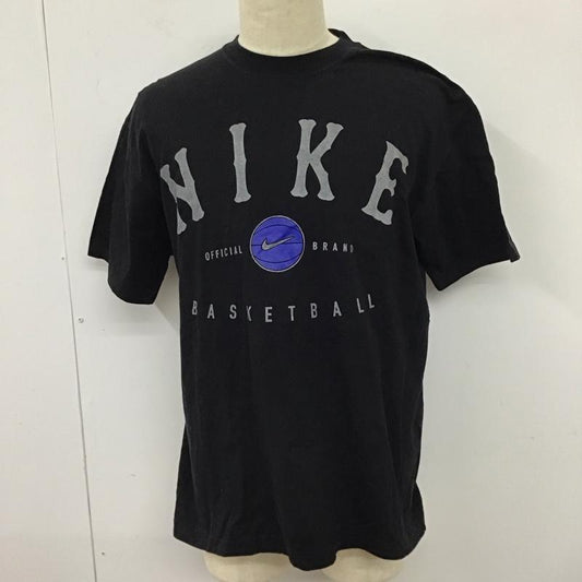 ナイキ NIKE Tシャツ 半袖 半袖カットソー プリントTシャツ クルーネックカットソー プリント 黒 / ブラック /  メンズ USED 古着 中古 10114187