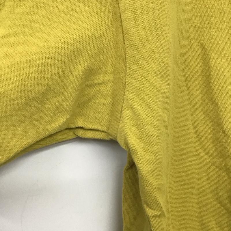 ニコアンド niko and... カットソー 長袖 長袖カットソー プリントカットソー クルーネック FREE プリント マスタード / マスタード /  レディース USED 古着 中古 10142490