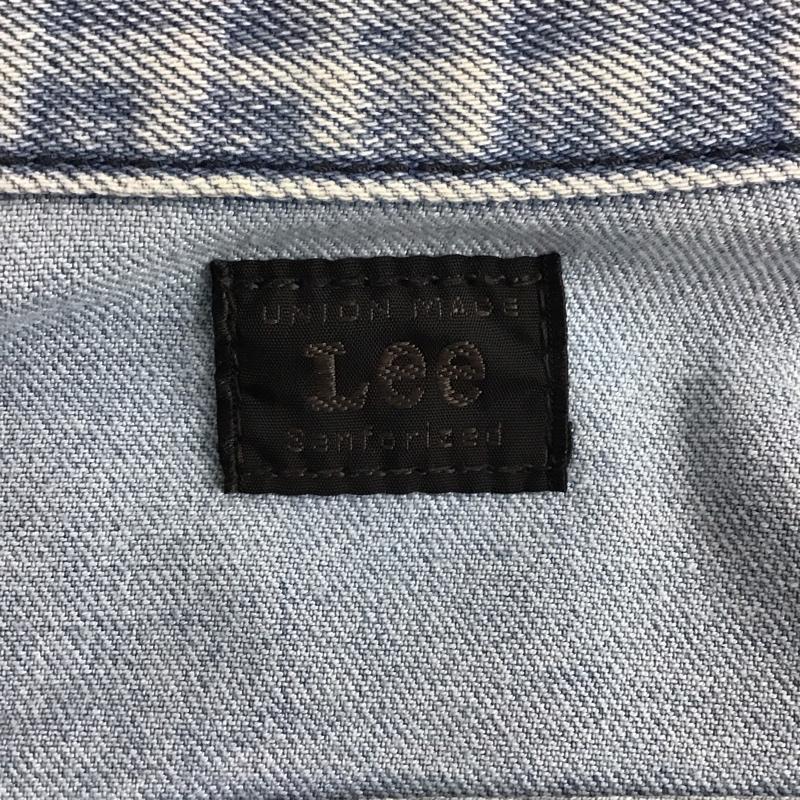 リー Lee ジャケット、上着 ジャケット、ブレザー デニムジャケット カラージャケット 長袖ジャケット ブルゾン Gジャン S 無地 インディゴ / インディゴ /  メンズ USED 古着 中古 10124842