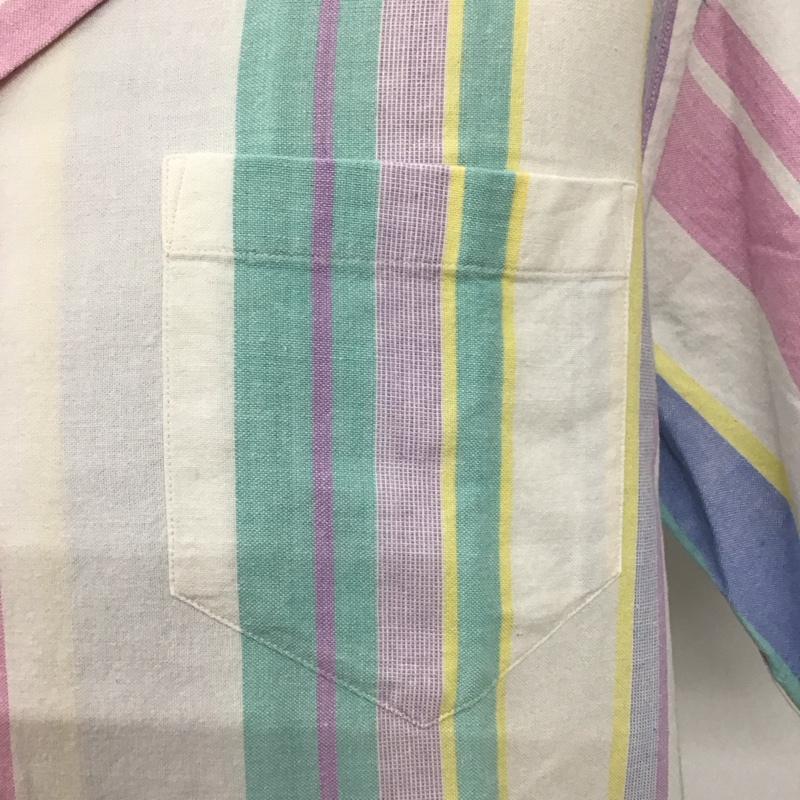ポロバイラルフローレン Polo by RALPH LAUREN シャツ、ブラウス 半袖 半袖シャツ ストライプシャツ カラーシャツ カジュアルシャツ L ストライプ マルチカラー / マルチカラー /  メンズ USED 古着 中古 10106603