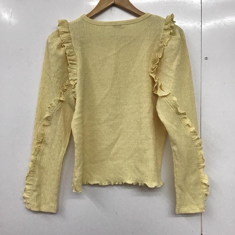 アースミュージックアンドエコロジー earth music&ecology カットソー 長袖 FREE 無地 黄 / イエロー /  レディース USED 古着 中古 10142132