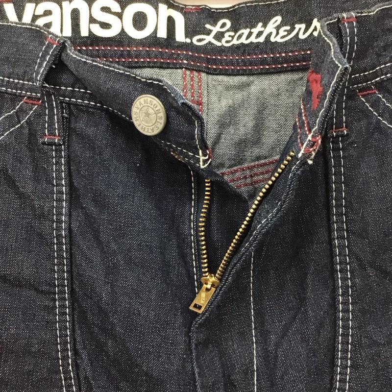 ヴァンソン VANSON パンツ デニム、ジーンズ デニムパンツ ストレートパンツ ワイドパンツ カジュアルパンツ 38 無地 インディゴ / インディゴ /  メンズ USED 古着 中古 10113248