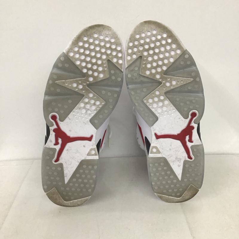 ナイキ NIKE スニーカー スニーカー CT8529 106 AIR JORDAN 6 RETRO 28cm 箱有 28.0cm ロゴ、文字 白 / ホワイト / X 黒 / ブラック / X えんじ / ワインレッド /  メンズ USED 古着 中古 10132473