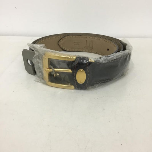 ダンヒル DUNHILL ベルト・バックル ベルト レザー 無地 黒 / ブラック /  メンズ USED 古着 中古 10148437