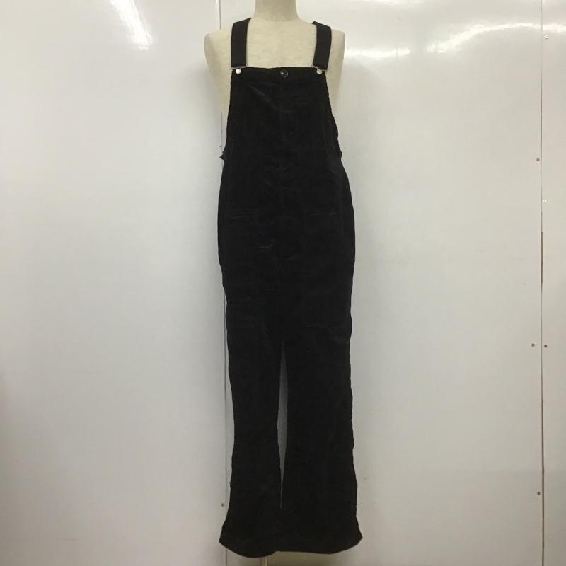 レイジブルー RAGEBLUE サロペット・オーバーオール サロペット、オーバーオール rb010401ad コーデュロイオーバーオール ワイドパンツ オールインワン FREE 無地 黒 / ブラック /  メンズ USED 古着 中古 10105819