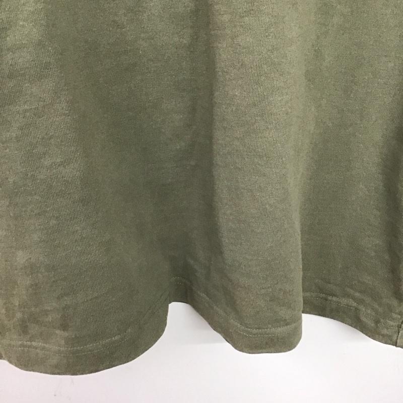 フリークスストア FREAK S STORE Tシャツ 半袖 半袖カットソー 無地Tシャツ クルーネックカットソー L 無地 カーキ / カーキ /  メンズ USED 古着 中古 10148523