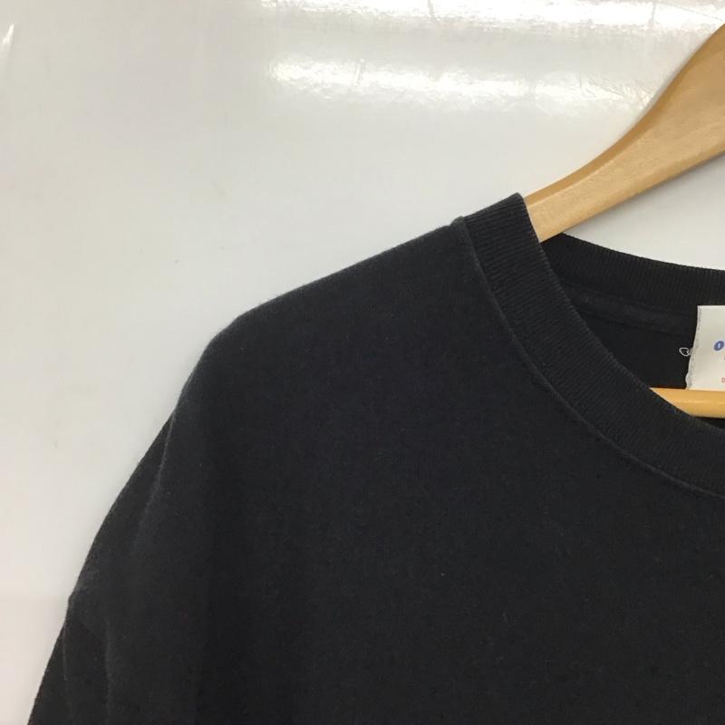 オーバープリント over print Tシャツ 半袖 半袖カットソー プリントTシャツ クルーネックカットソー XL ロゴ、文字 黒 / ブラック /  メンズ USED 古着 中古 10145725