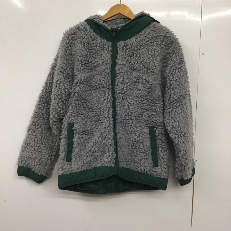 ゴースローキャラバン go slow caravan ジャケット、上着 ジャンパー、ブルゾン 320257 ボア フード付き 3 ロゴ、文字 灰 / グレー / X 緑 / グリーン /  メンズ USED 古着 中古 10140224