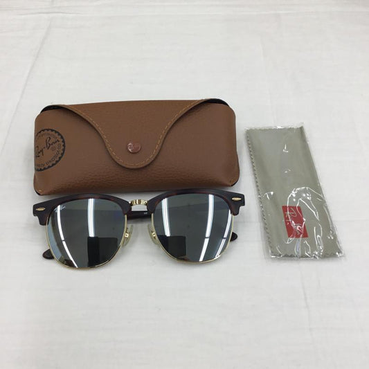 レイバン Ray-Ban めがね・サングラス サングラス RB3016F CLUBMASTER CLASSIC FREE  茶 / ブラウン / X 金 / ゴールド /  メンズ USED 古着 中古 10138992