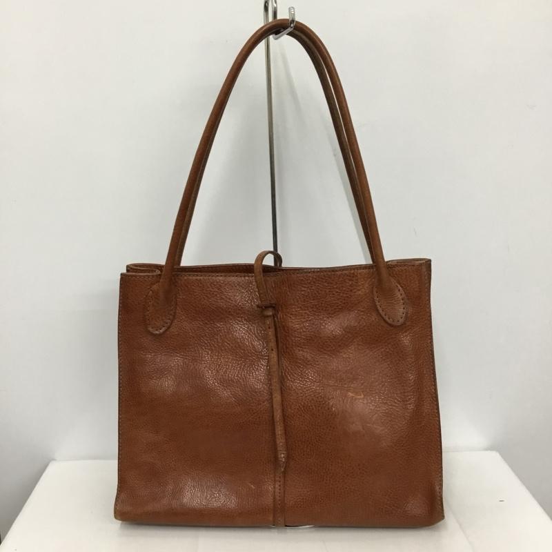 ゲンテン genten トートバッグ トートバッグ レザー 無地 茶 / ブラウン /  レディース USED 古着 中古 10129113