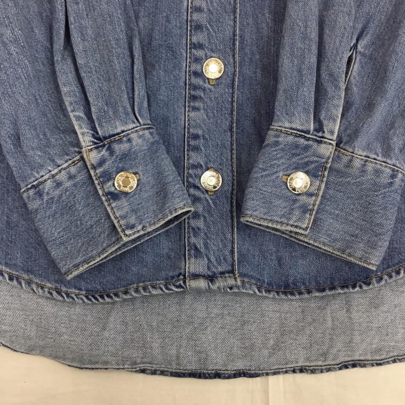 ザラ ZARA シャツ、ブラウス 長袖 M  青 / ブルー /  レディース USED 古着 中古 10140456