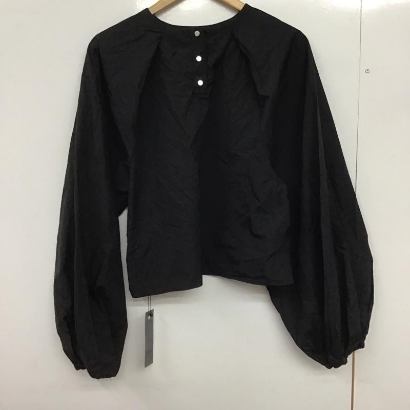 ジーナシス JEANASIS カットソー 長袖 ソフトラスターソデVPO 長袖カットソー FREE 無地 黒 / ブラック /  レディース USED 古着 中古 10149075