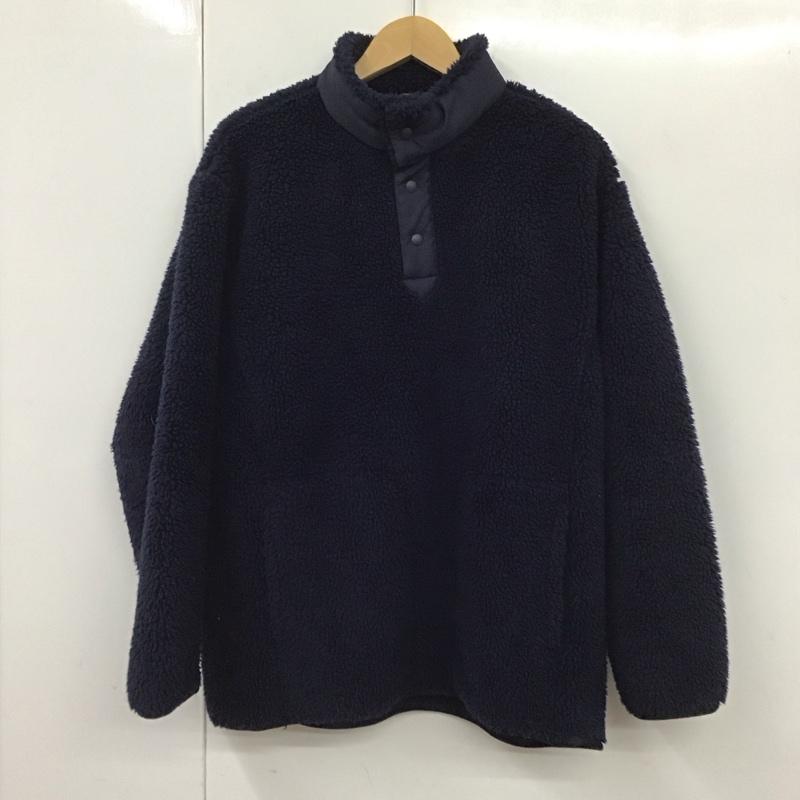 ユニクロ UNIQLO ジャケット、上着 ジャケット、ブレザー 341-443221 WHITEMOUNTAINEERING フリースオーバーサイズプルオーバー M 無地 紺 / ネイビー /  メンズ USED 古着 中古 10130812