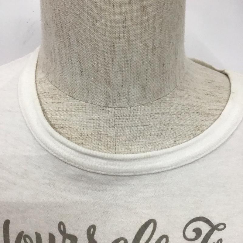 クーティー COOTIE Tシャツ 半袖 クルーネック S ロゴ、文字 白 / ホワイト /  メンズ USED 古着 中古 10107544