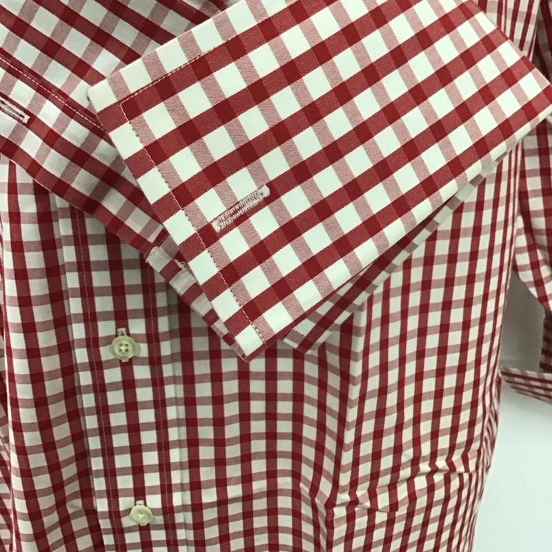ブルックスブラザーズ BROOKS BROTHERS シャツ、ブラウス 長袖 長袖シャツ カラーシャツ ポケットシャツ 長袖カットソー チェックシャツ チェック 白 / ホワイト / X 赤 / レッド /  メンズ USED 古着 中古 10113008