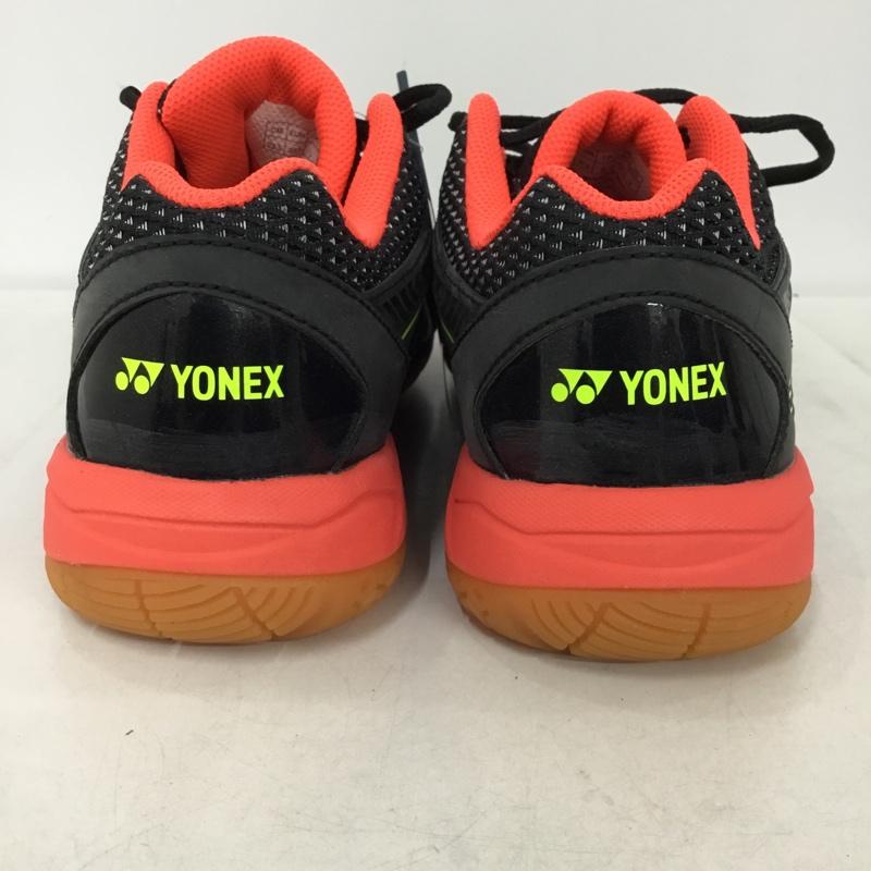 ヨネックス YONEX スニーカー スニーカー 65Z パワークッション65Z バドミントンシューズ 箱有 23.5cm 23.5cm ロゴ、文字 黒 / ブラック / X 赤 / レッド / X 黄 / イエロー /  レディース USED 古着 中古 10147966