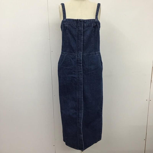 ローリーズファーム LOWRYS FARM ワンピース ロングスカート M 無地 インディゴ / インディゴ /  レディース USED 古着 中古 10121562