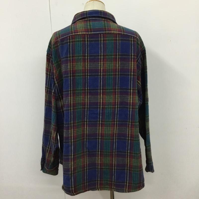 古着 USED シャツ、ブラウス 長袖 4L チェック マルチカラー / マルチカラー /  メンズ USED 古着 中古 10109929