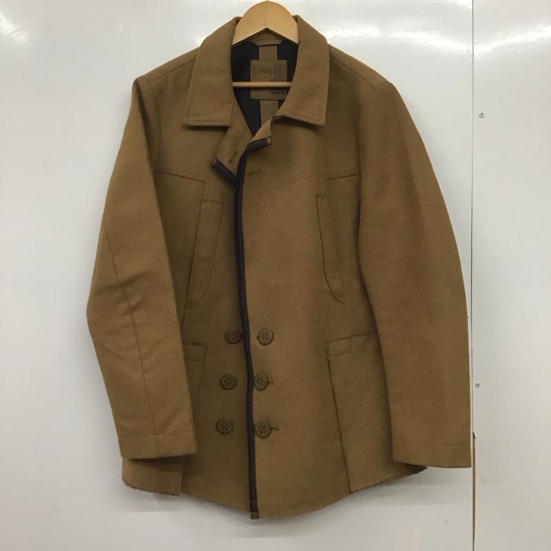 マリテフランソワジルボー MARITHEFRANCOISGIRBAUD ジャケット、上着 ジャケット、ブレザー ロングコートジャケット アウター カラージャケット L 無地 茶 / ブラウン /  メンズ USED 古着 中古 10144805