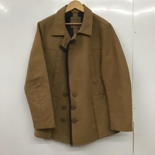 マリテフランソワジルボー MARITHEFRANCOISGIRBAUD ジャケット、上着 ジャケット、ブレザー ロングコートジャケット アウター カラージャケット L 無地 茶 / ブラウン /  メンズ USED 古着 中古 10144805