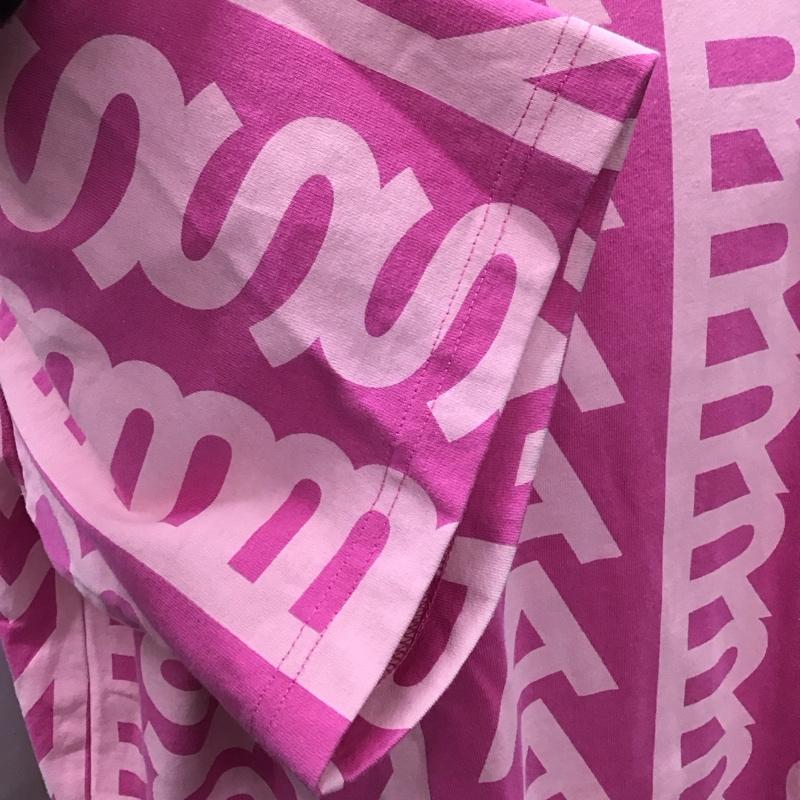 マークジェイコブス MARCJACOBS Tシャツ 半袖 半袖カットソー プリントTシャツ クルーネックカットソー ロゴ、文字 桃 / ピンク /  メンズ USED 古着 中古 10118399