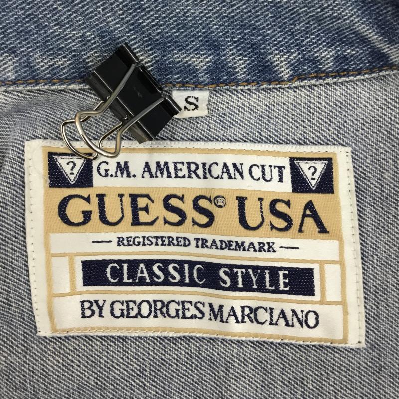 ゲス Guess ジャケット、上着 ジャケット、ブレザー 90s MADE IN USA S 無地 水色 / ライトブルー / X 青 / ブルー /  メンズ USED 古着 中古 10123101