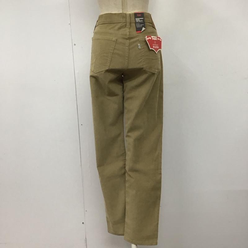 リーバイス Levi s パンツ スラックス 19887-0101 BOYFRIEND テーパードフィット コーデュロイ タグ付き W27 27インチ 無地 ベージュ / ベージュ /  レディース USED 古着 中古 10112348