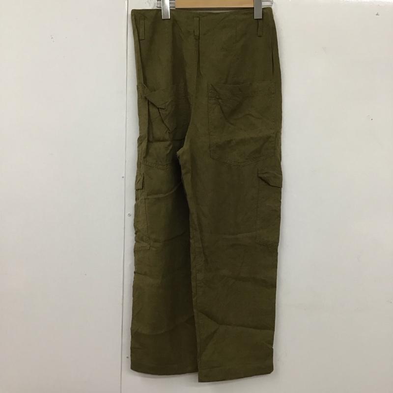 ザラ ZARA パンツ ワークパンツ、ペインターパンツ ワイドパンツ カジュアルパンツ ワークパンツ ミリタリーパンツ XS 無地 カーキ / カーキ /  レディース USED 古着 中古 10122548