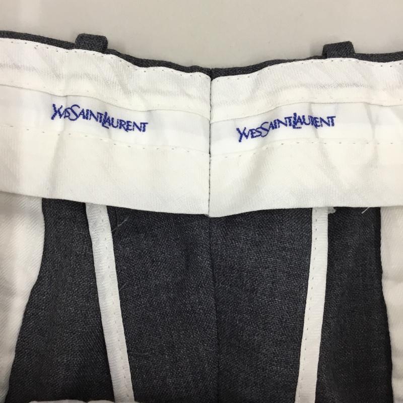 イウ゛サンローランリウ゛ゴーシュ YVESSAINTLAURENTRIVEGAUCHE パンツ スラックス スラックスパンツ ワイドパンツ カジュアルパンツ センタータックパンツ 80～90s 34 無地 灰 / グレー /  メンズ USED 古着 中古 10114839