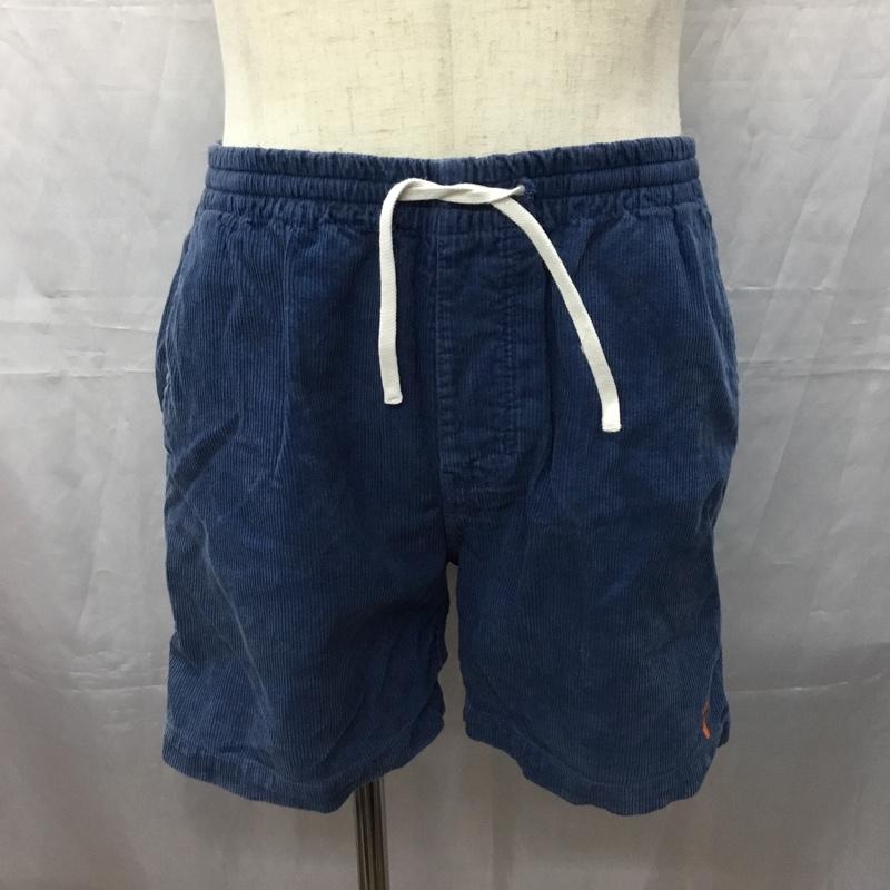 トニータイズサン TONY TAIZSUN パンツ ショートパンツ 17SP-041 コーデュロイ M ワンポイント 青 / ブルー /  メンズ USED 古着 中古 10111353