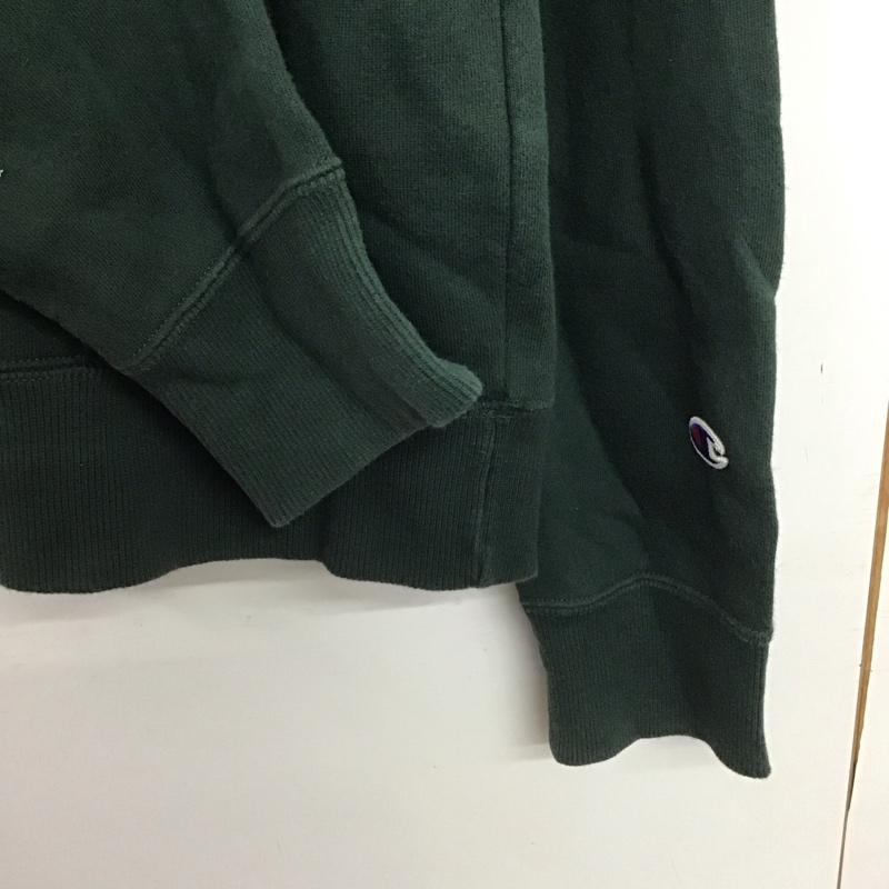 チャンピオン Campion パーカー 長袖 XL 無地 緑 / グリーン /  メンズ USED 古着 中古 10144894