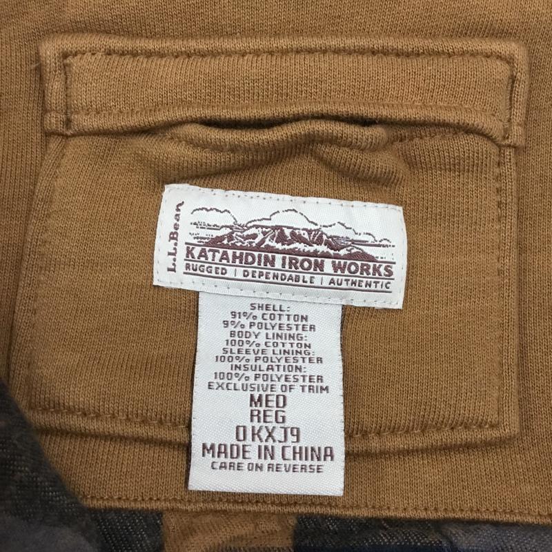 エルエルビーン L.L.Bean パーカー 長袖 ジップアップパーカー スウェットパーカー 長袖パーカー M 無地 茶 / ブラウン /  メンズ USED 古着 中古 10110996
