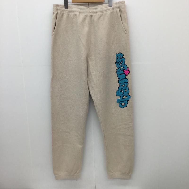 ブレインデット BRAIN DEAD パンツ サルエルパンツ スウェットパンツ L ワンポイント ベージュ / ベージュ /  メンズ USED 古着 中古 10129318
