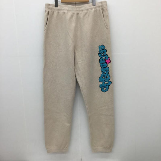 ブレインデット BRAIN DEAD パンツ サルエルパンツ スウェットパンツ L ワンポイント ベージュ / ベージュ /  メンズ USED 古着 中古 10129318